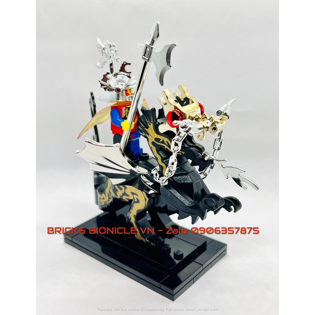 LEGO MINIFIGURES - ĐỒ CHƠI XẾP HÌNH LEGO MINIFIGURES - DRAGON KNIGHT & SLIVER DRAGON PLUME