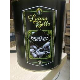 TRÁI ÔLIU ĐEN TÁCH HẠT NGÂM Nguyên Quả HIỆU LATINO BELLA 3KG/ HỘP