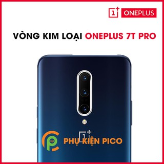 Vòng bảo vệ camera Oneplus 7T Pro - Ốp viền camera Oneplus 7T Pro chống xước bảo vệ camera màu bạc
