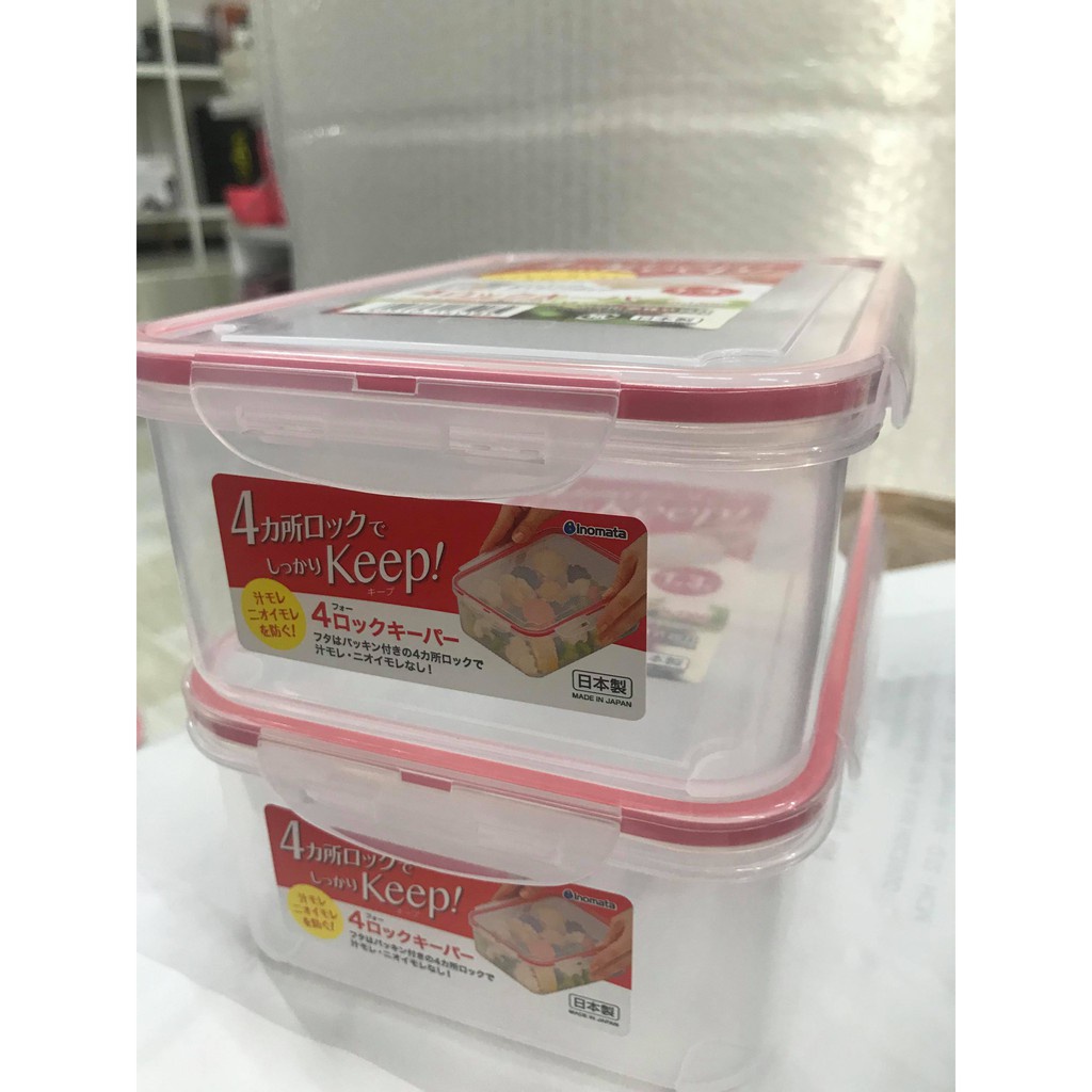 HỘP NHỰA ĐỰNG THỰC PHẨM CỦA NHẬT INOMATA (NHIỀU KÍCH CỠ) không chứa BPA, dùng được lò vi sóng - HÀNG NỘI ĐỊA NHẬT