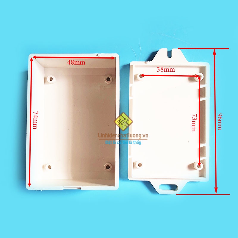 Combo 5 Hộp nhựa 79x53x30mm có tai