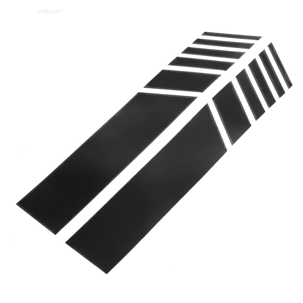 Bộ 2 Đề Can Vinyl Kẻ Sọc Dán Gương Chiếu Hậu / Thân Xe Hơi DIY
