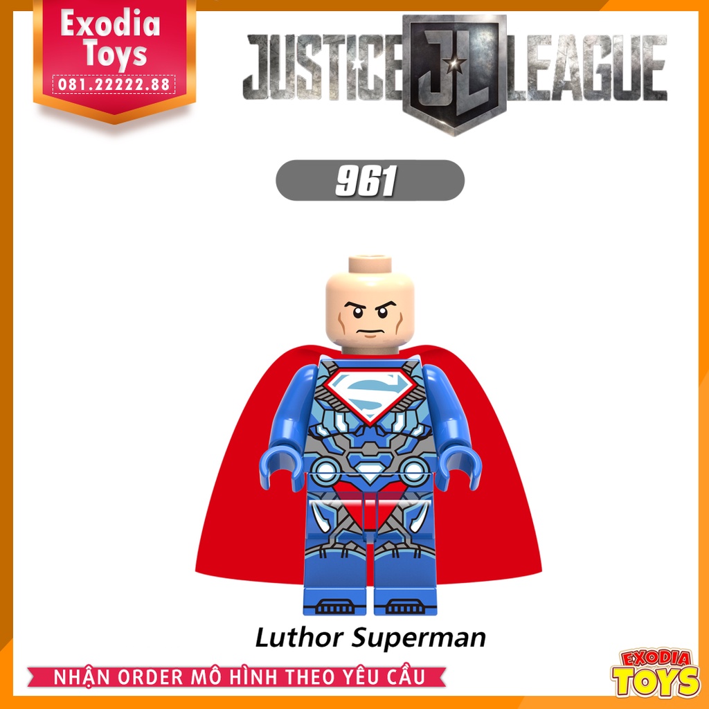 Xếp hình Minifigure DC Comics Siêu anh hùng Liên Minh Công Lý Justice League - Đồ Chơi Lắp Ghép Sáng Tạo - XINH X0219