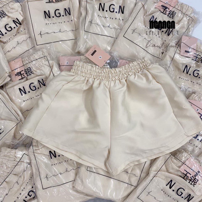 Quần short phồng nữ tacta ullzzang Bingshop cạp chun hàng đẹp