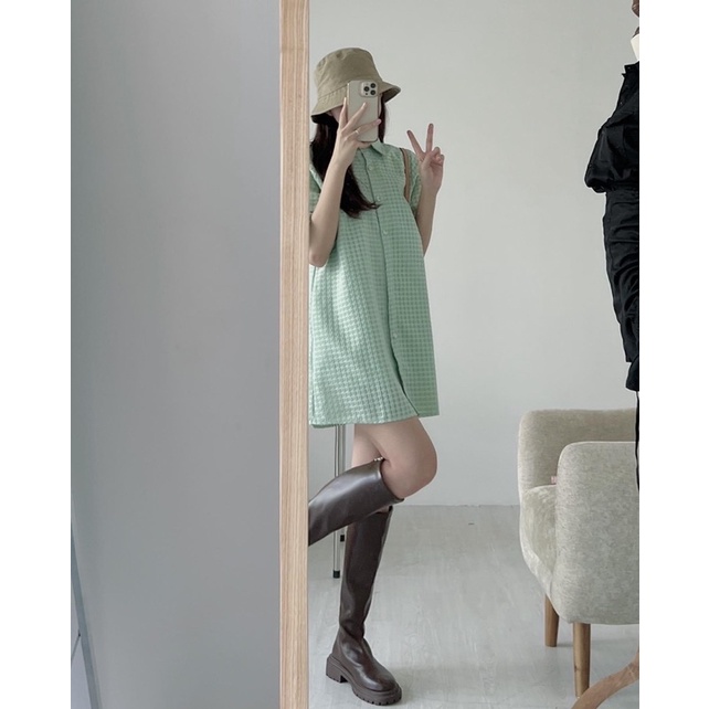 [HÀNG SẴN]VÁY CỔ ĐỨC CHẤT XỐP MỀM FORM SUÔNG”Creamy dress”