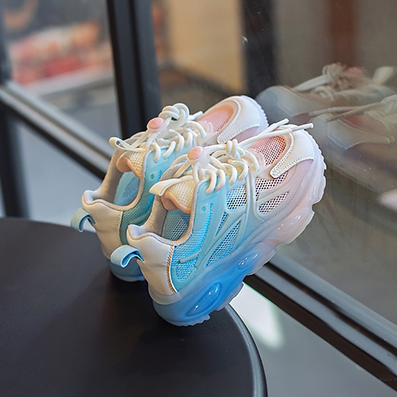 Giày thể thao cho bé trai và bé gái sắc màu lưới thoáng khí từ 2-12 tuổi