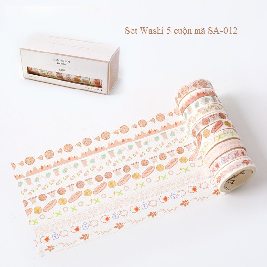 Set Washi 10 cuộn