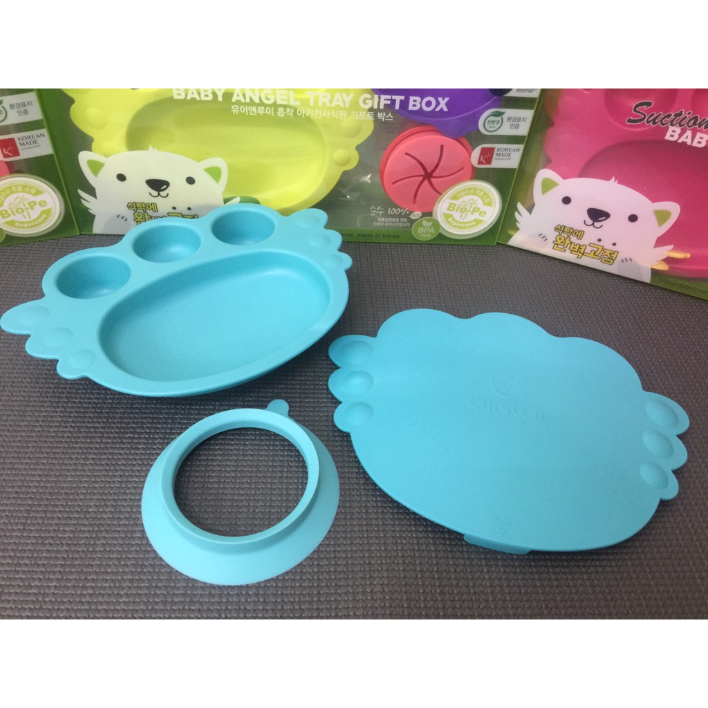 KHAY ĂN 4 NGAN KÈM ĐẾ HÍT VÀ NẮP ĐẬY-KOREA