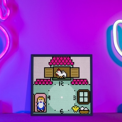Màn hình LED Divoom Pixoo-64 64x64 pixel tích hợp App nhiều tính năng, có thể trang trí treo treo tường