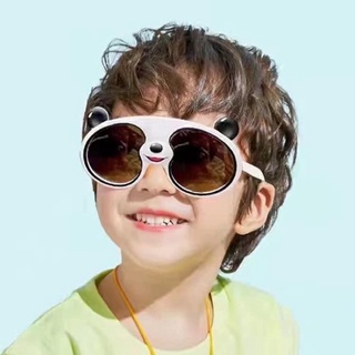 Kính râm cho bé Mắt Gọng Tròn Chống Tia Uv Phong Cách Vintage Thời Trang Cho Bé,kính râm mát hình gấu trúc panda
