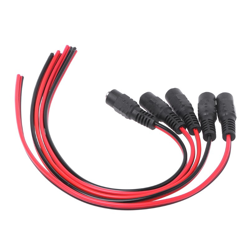 Set 5 cáp nối nguồn DC cỡ 5.5x2.1mm cho CCTV PSU 12V