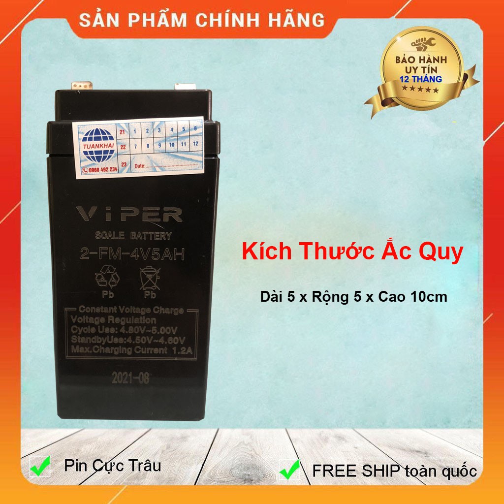 Ắc quy 4V 4AH, Bình Ắc quy khô (cân điện tử, loa kéo...)