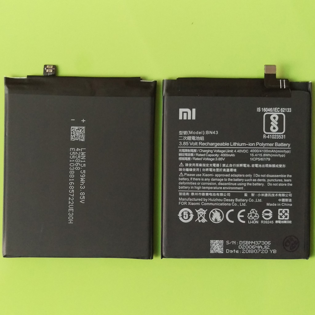 Pin xịn dành cho Xiaomi redmi Note 4X (BN43) [ PHIÊN BẢN 32GB ] - Hàng Nhập Khẩu Chính Hiệu