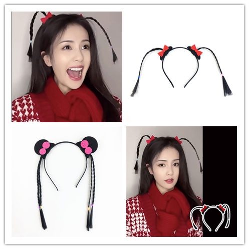 Tóc Giả Thắt Bím Hóa Trang Bầu Trời Hoạt Hình Dễ Thương Cho Nữ