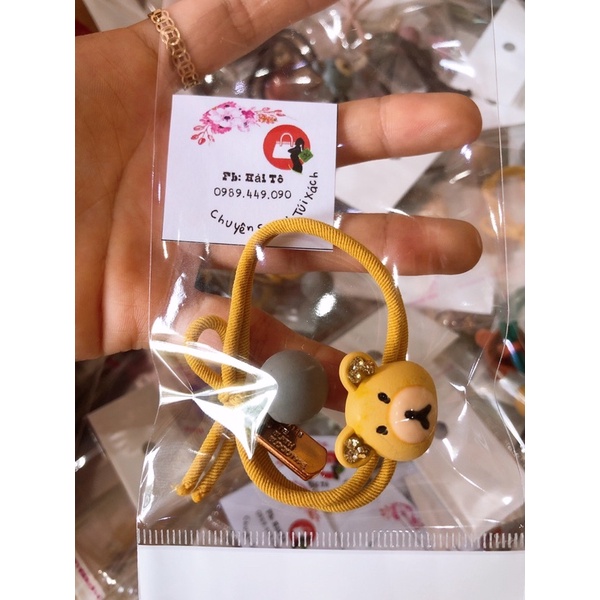 Combo 2 Dây buộc tóc hình gấu siêu xinh