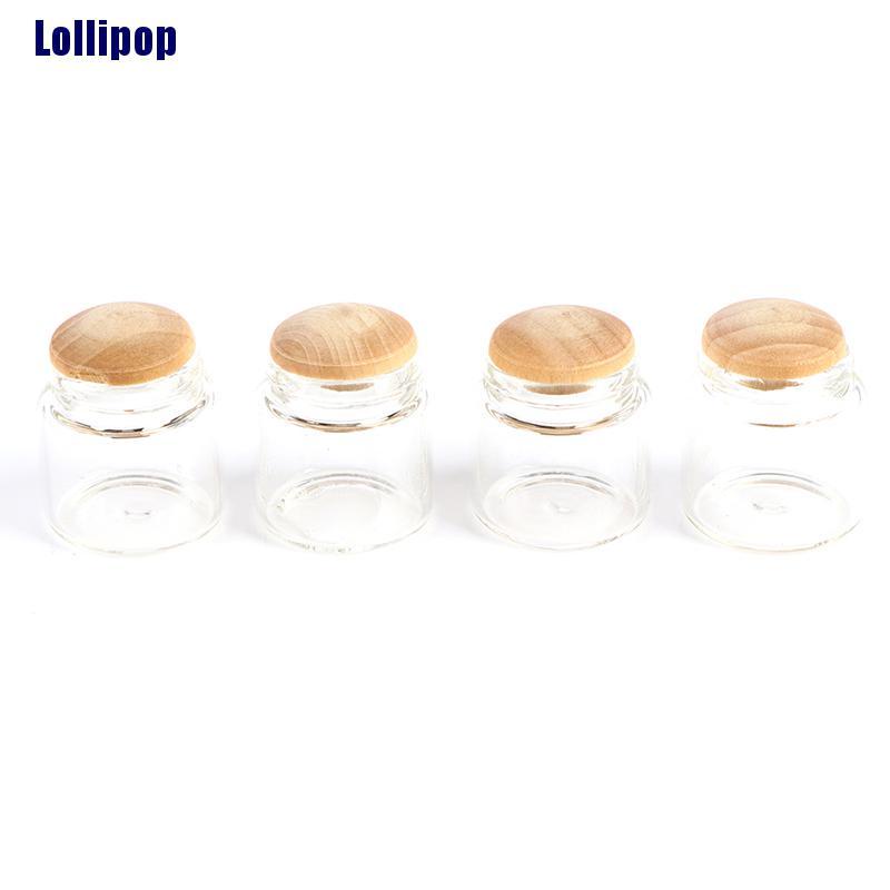 Set 4 lọ đựng kẹo tráng miệng đồ ăn tráng miệng tỉ lệ 1 / 12 trang trí nhà búp bê