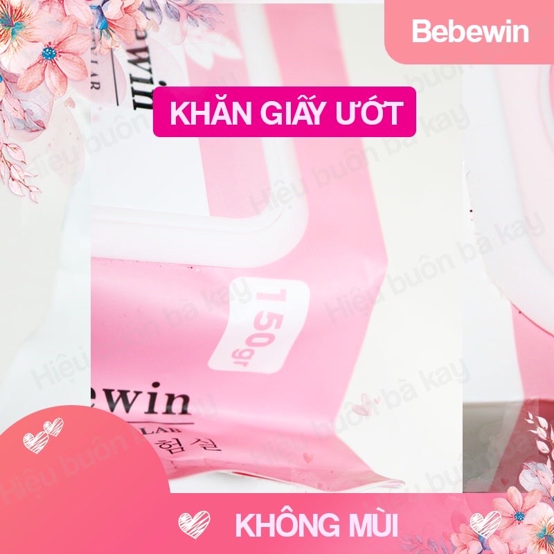 Gói ăn giấy ướt BEBEWIN 100 tờ ko mùi sx theo công nghệ Hàn Quốc