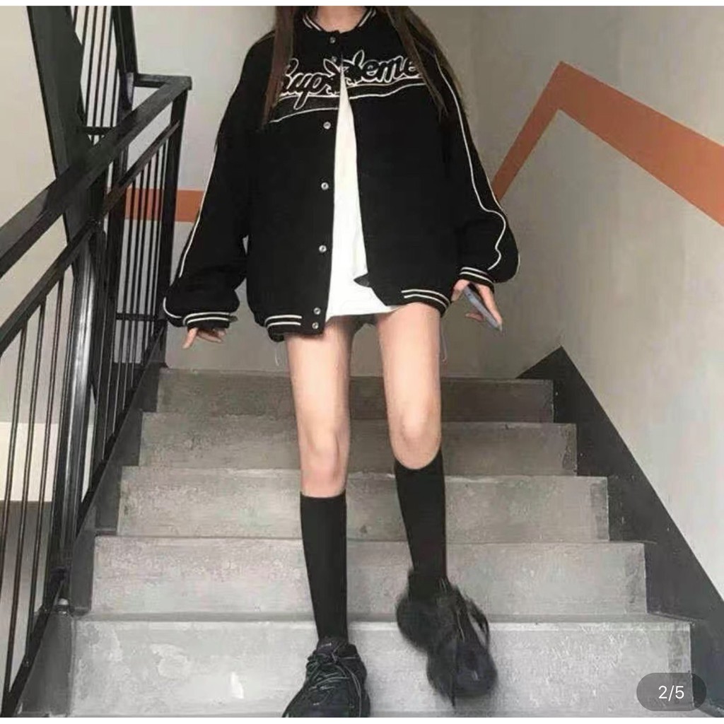 ÁO BOMBER SUPER NAM NỮ UNISEX FORM RỘNG ĐẸP TRẺ TRUNG | BigBuy360 - bigbuy360.vn