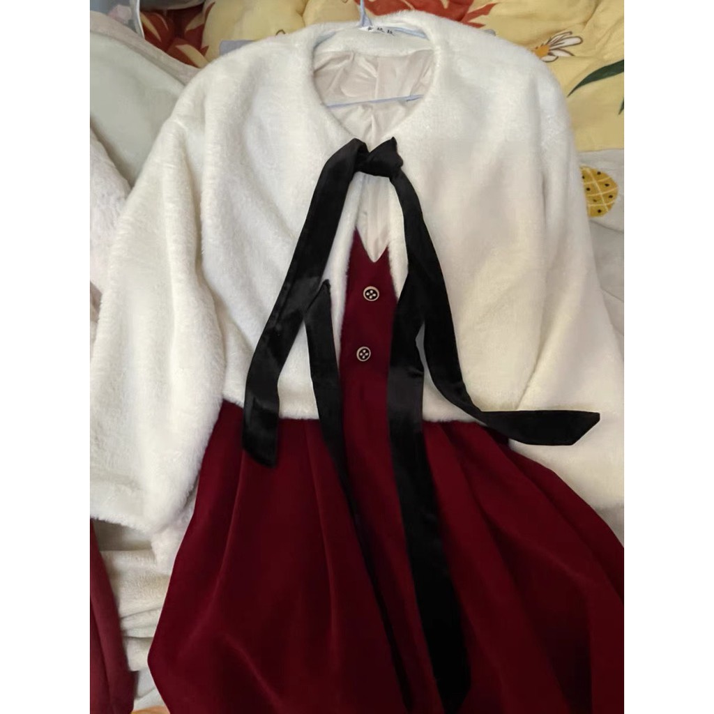 Áo khoác len dệt kim màu trắng áo khoác cardigan phụ nữ dày mùa đông