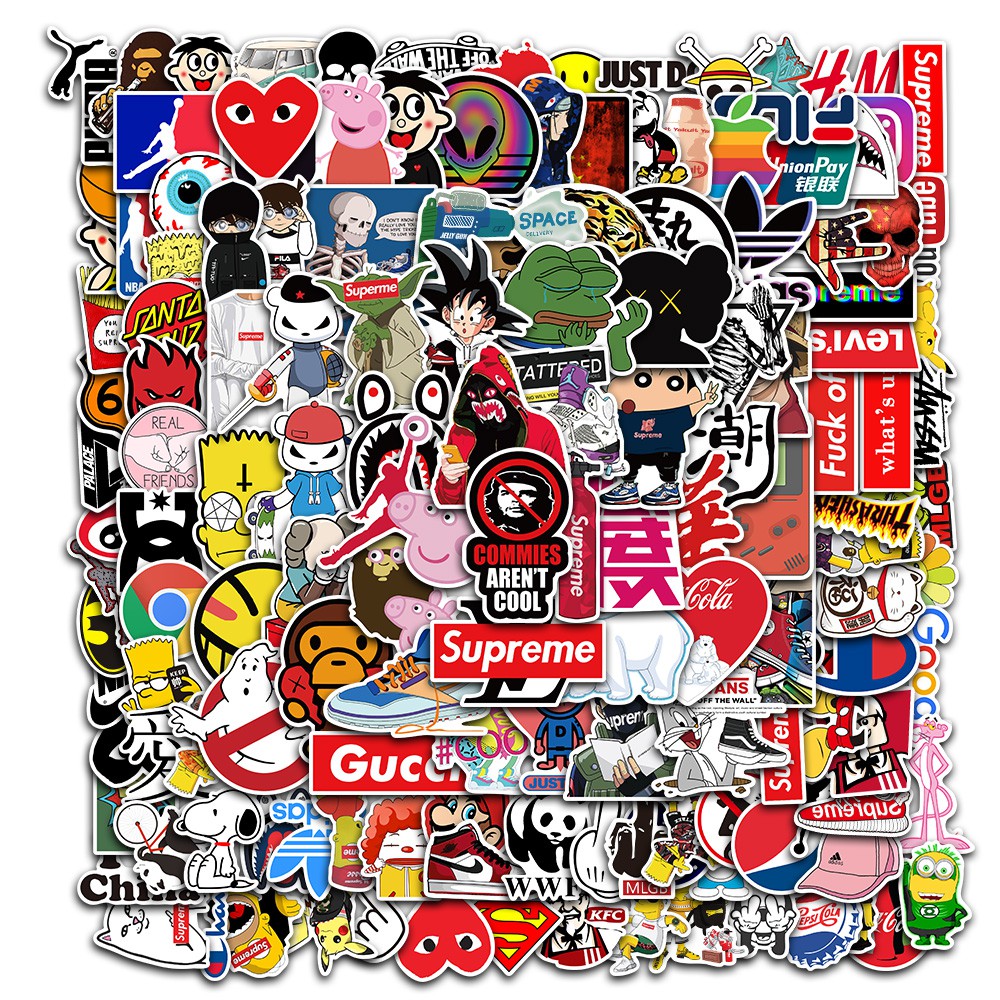 150 Miếng Dán Logo Chống Thấm Nước Cho Xe Hơi, Điện Thoại Laptop Xe Đạp