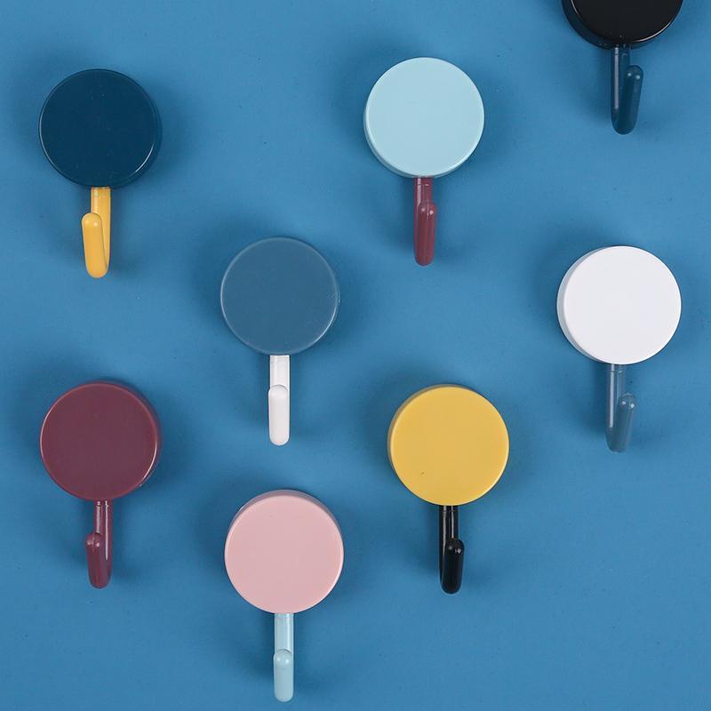 Móc Tròn Treo Đồ Dán Tường Phối Màu Decor Trang Trí MINISHOP A132