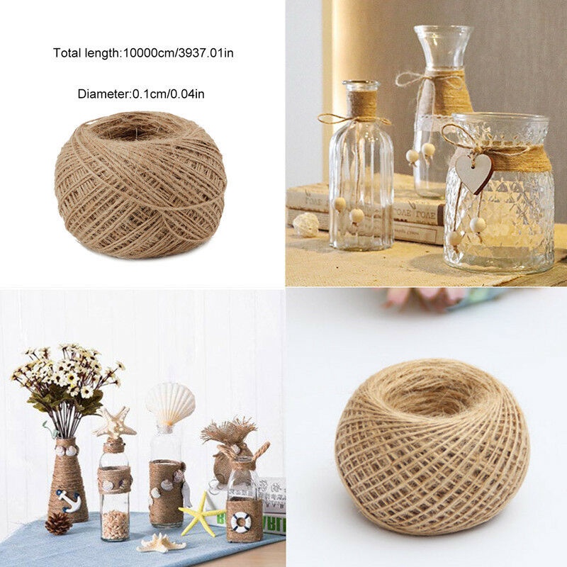 Cuộn Dây Đay 100M Đay Tự Nhiên Dùng Làm Đồ Thủ Công