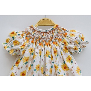 ĐẦM SMOCK CÚC VÀNG