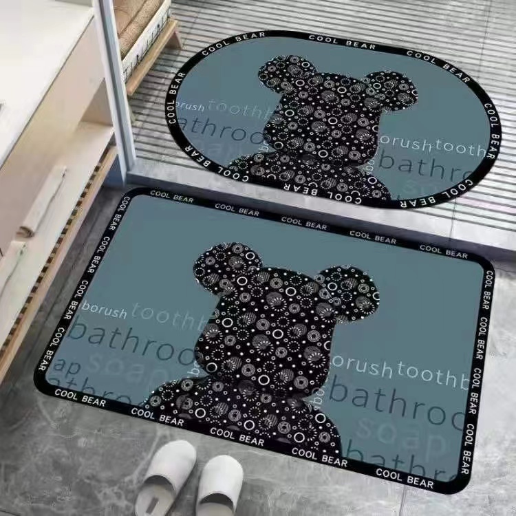 Thảm lót chân 3D K1 phòng tắm, phòng khách, phòng ngủ 40x60CM