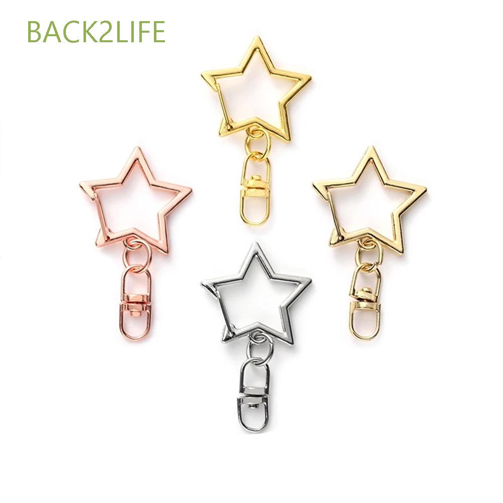 Set 10 móc khóa kim loại hình ngôi sao năm cánh DIY 2LIFE dành cho cặp đôi