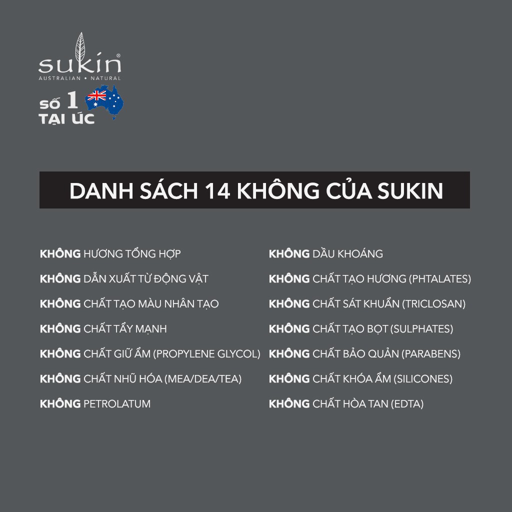 [CHUẨN ÚC] Chính hãng Kem dưỡng ẩm kiềm dầu Sukin Oil Balancing Mattifying Facial Moisturiser 125ml