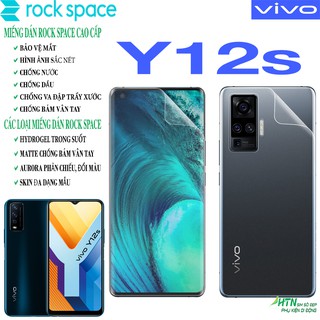 Miếng dán PPF Vivo Y12s cao cấp rock space dán màn hình/ mặt sau lưng full bảo vệ mắt, tự phục hồi vết xước,…