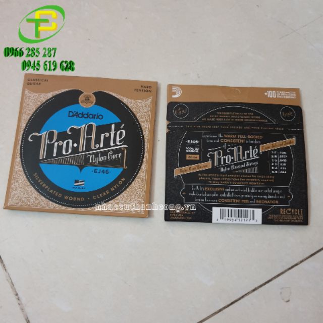 Dây đàn guitar nylon D'addario EJ46, dây đàn classic D'Addario EJ46