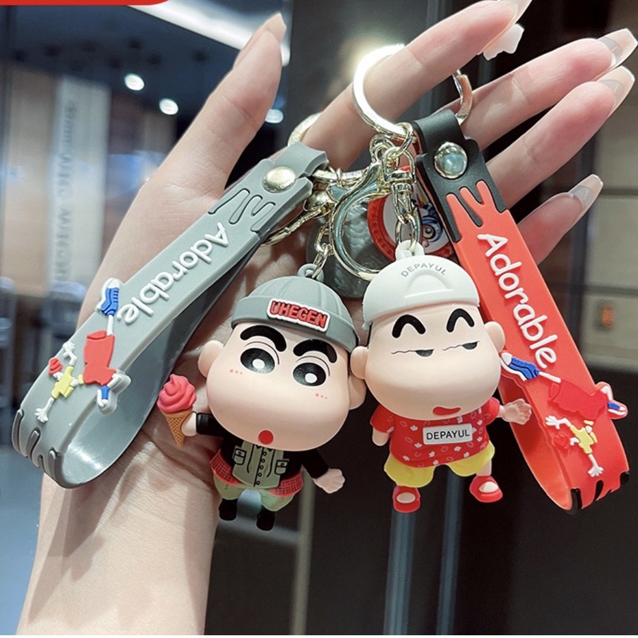 Móc chìa khóa Shin Bút Chì Nhiều Biểu Cảm Dễ Thương Cá Tính