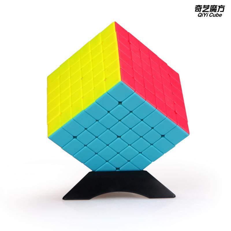 ✻❉℡Qiyi 6-order Rubik s Cube Qifan 6th-order mịn và cao cấp đồ chơi giáo dục dành cho trẻ em có màu rắn sản phẩm