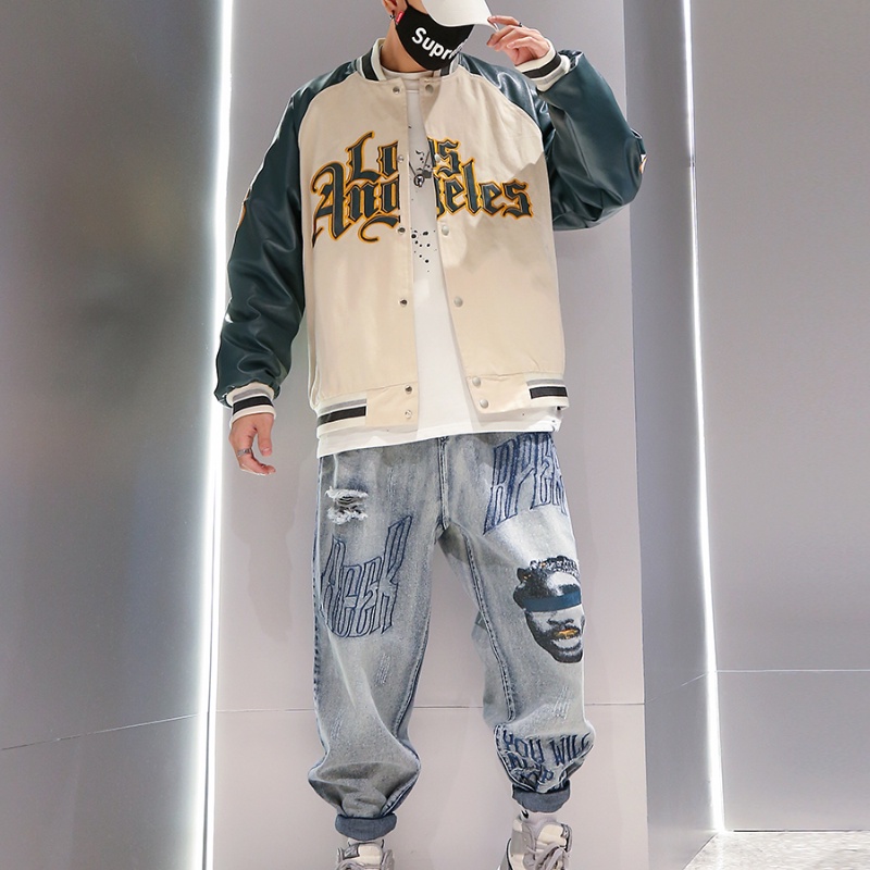 Áo khoác bóng chày thời trang hip hop thịnh hành cho nam