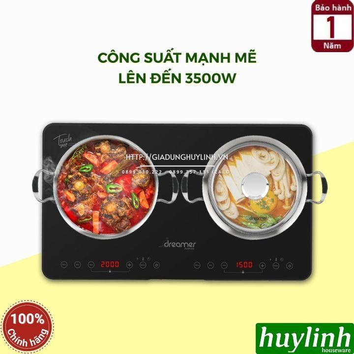 Bếp điện từ dương đôi Dreamer DKA-DIC135 - 3500W [DIC135G - DIC135B]