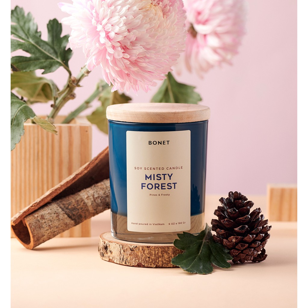 Nến Thơm BONET Hương MISTY FOREST Rừng Thông Đà Lạt