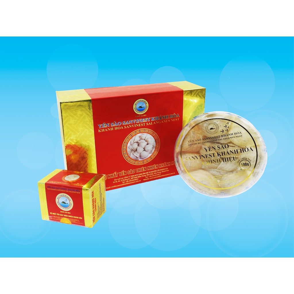 Yến sào Sanvinest Khánh Hòa chính hiệu sơ chế 100g S210