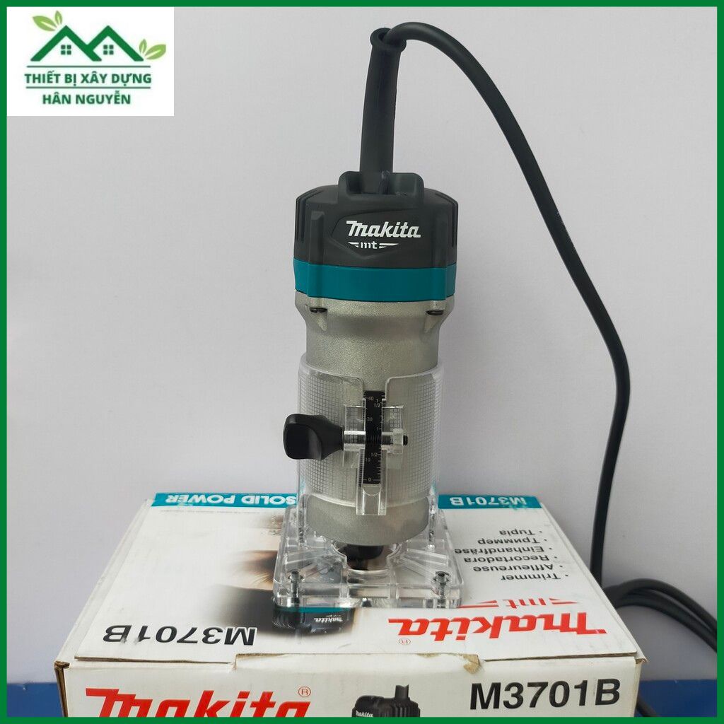 Máy phay gỗ Makita M3701B cốt 6.35mm,máy soi mộng,đánh cạnh
