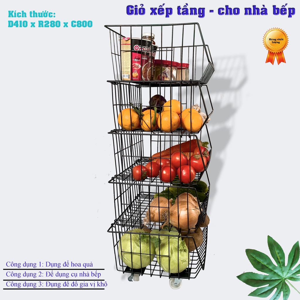 Kệ xếp tầng đa năng dùng để đồ dùng siêu tiện dụng, bền đẹp chắc chắn, tháo rời cất gọn khi không sử dụng