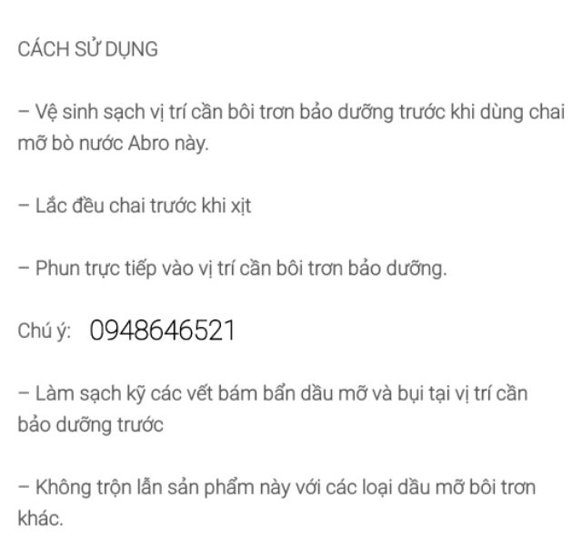 Mỡ bò xịt Abro Mỹ 284gr 🇺🇲 Chính hãng 101%