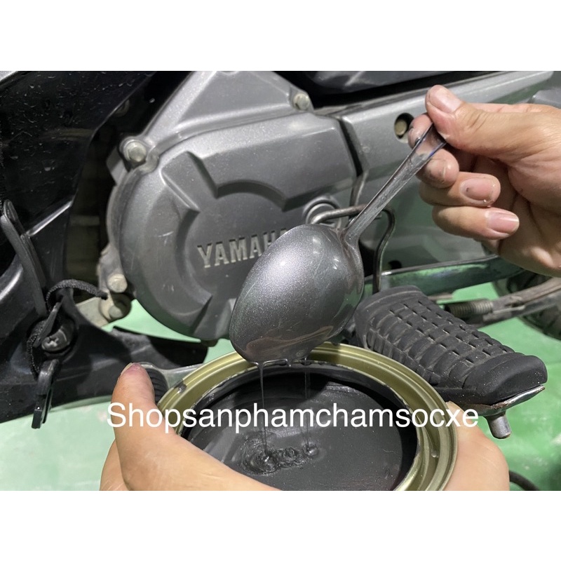 Màu xám xanh tự bóng yamaha - Sơn 2k chuyên thổi giàn chân yamaha
