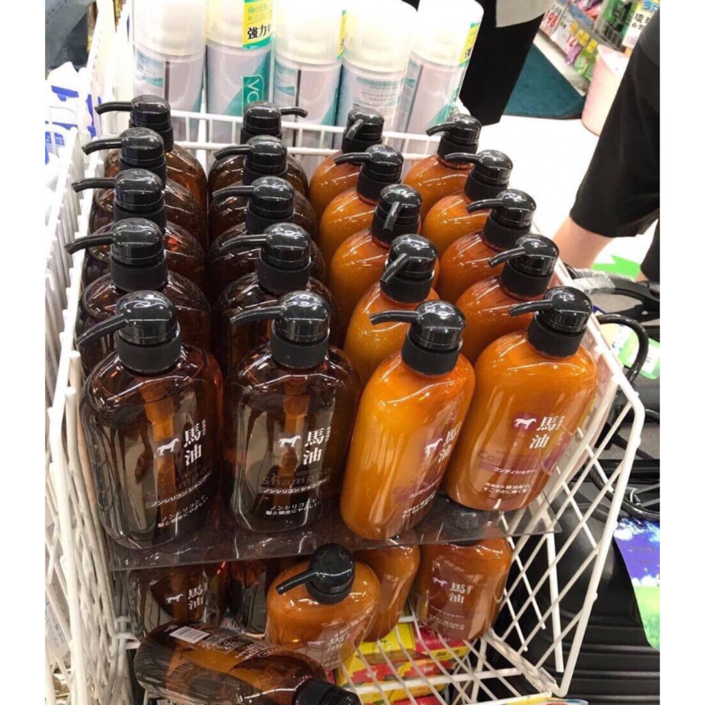 [Hỏa Tốc HN] Dầu gội xả mỡ ngựa Horse Oil 600ml nội địa Nhật Bản