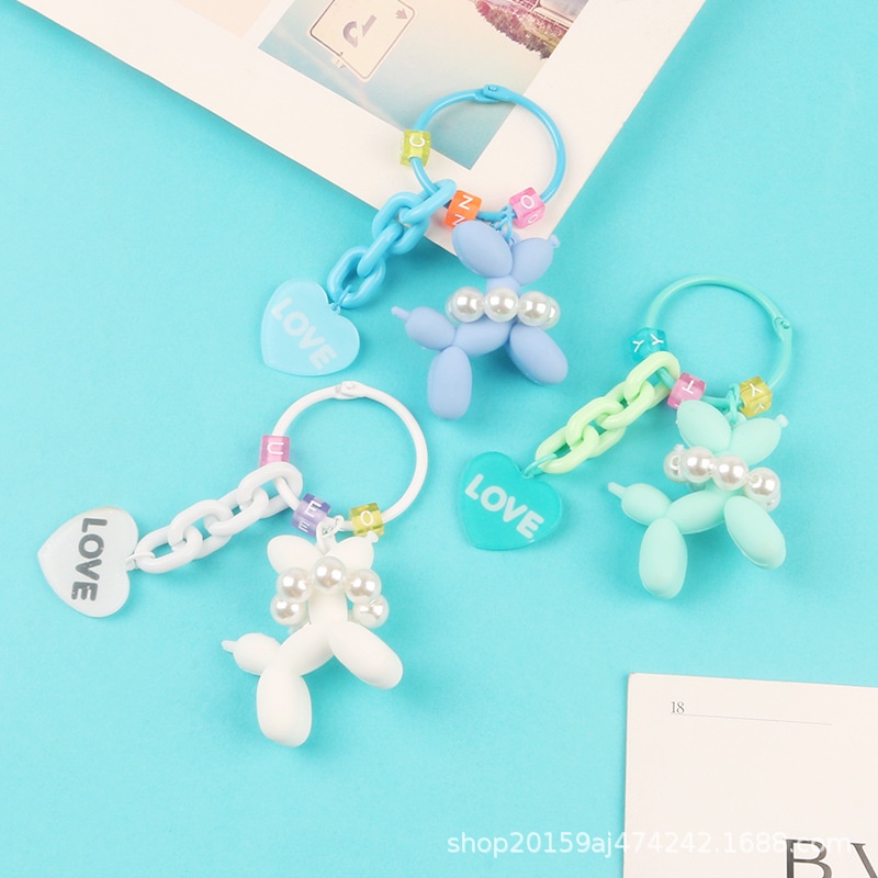 Móc Khóa Hình Cún poodle Dễ Thương Sáng Tạo Dành Cho Nữ