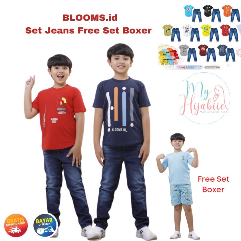 Set Áo Thun Ngắn Tay Cổ Tròn + Quần Jeans Lửng Thời Trang Nam