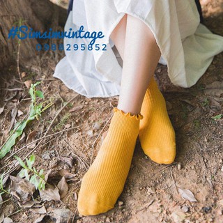 Tất cổ lửng tiểu thư Vintage