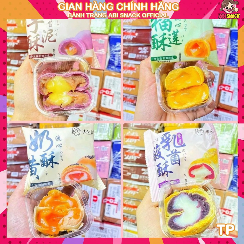 [1CÁI] BÁNH PÍA NƯỚNG CHẢY 7 VỊ MOXIAOYAN 60g