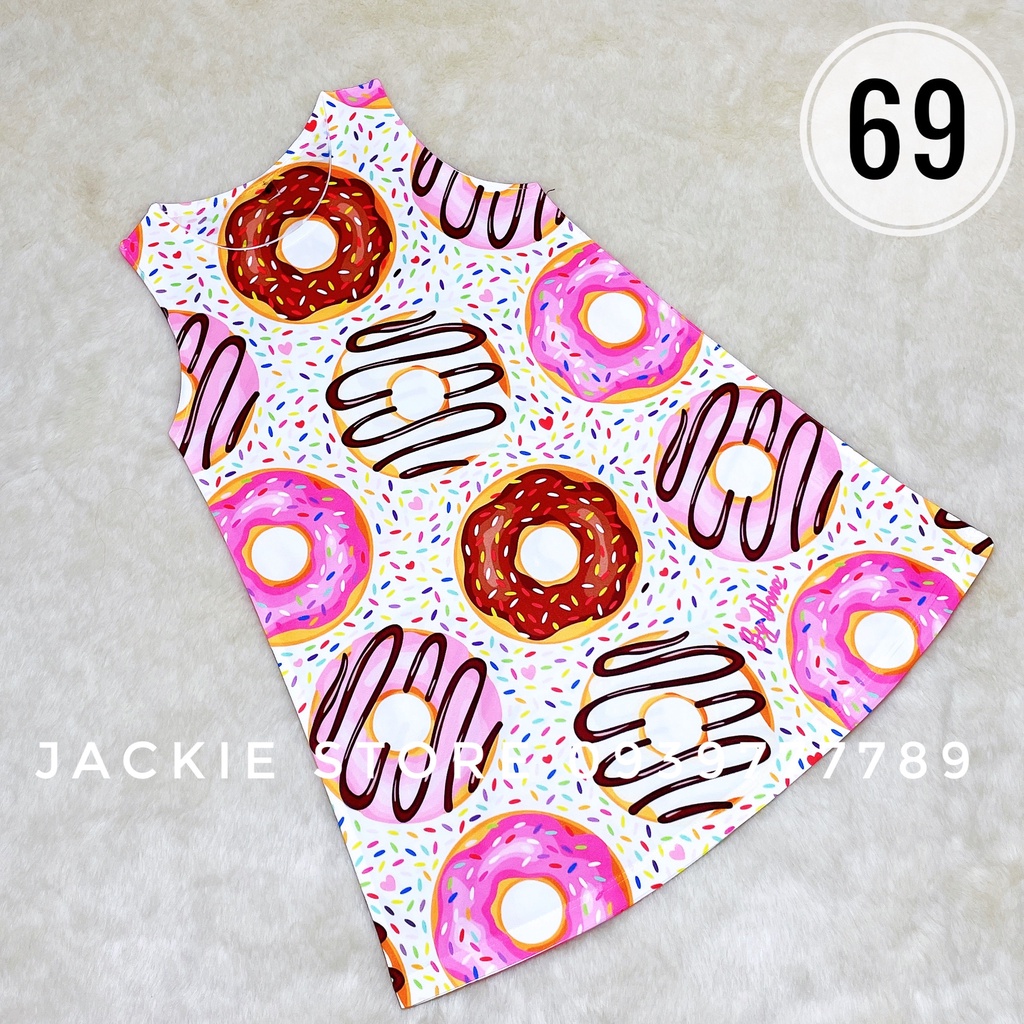 Đầm bánh donut 3D hồng