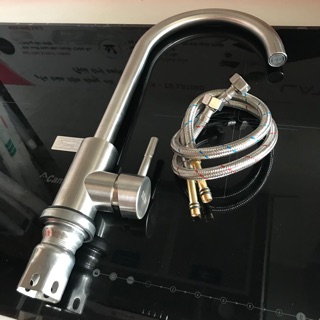 Vòi rửa bát nóng lạnh chuẩn inox 304