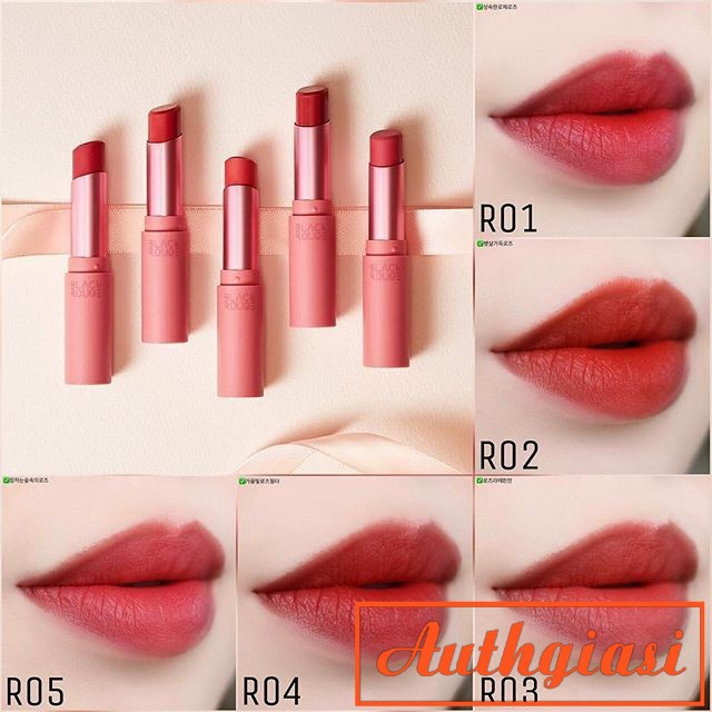 Son Thỏi Siêu Mịn Siêu Lì Black Rouge Rose Velvet Lipstick R01-R05 | BigBuy360 - bigbuy360.vn